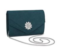 Miss Lulu Damen-Clutchs Elegante, Diamant-Clutchs aus Veloursleder, Abendtasche mit Kettenkette für Hochzeiten, Partys & Crossbody, Handtasche Hochzeit, Bride Tasche