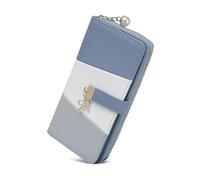 Miss Lulu Damen Geldbörse Klassische Lange Reißverschluss Portmonee Multi-Kartensteckplätze Kunstleder