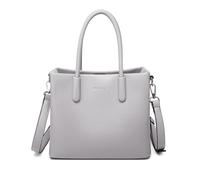 Miss Lulu Damen Handtasche Henkeltaschen, Mode PU-Leder Schultertasche, mittelgroß Top-Griff Tragetaschen für Frauen, Umhängetaschen Tote Beutel für Arbeit Schule Reise (Grau)