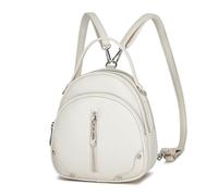 Miss Lulu Damen Handtasche Mini Rucksack Kleiner Eleganter Cityrucksack für Frauen Leichter Reiserucksack mit Abnehmbarem Riemen und 4 Reißverschlusstaschen
