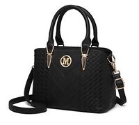 Miss Lulu Handtasche Damen Mittelgroß Henkeltasche Elegante Schultertasche Tasche für Damen mit Lychee Muster damenhandtasche aus PU Leder mit Abnehmbarer Schultergurt