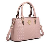 Miss Lulu Handtasche Damen,Exquisitem Handtasche Damen Mittelgroß,Lychee Muster Tasche Damen,Hochwertigem Strick Prozess Handtasche, Elegante Schultertasche Damen
