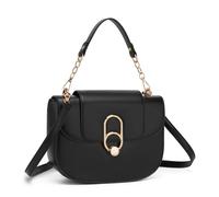 Miss Lulu Damen Handtasche Mittelgroß, Elegante Umhängetasche aus Leder mit Magnetverschluss, Schultertasche & Handtasche für Alltag und Büro