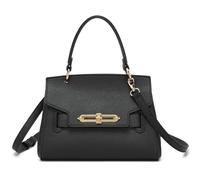 Miss Lulu Damen Handtasche Mittelgroß, Elegante Umhängetasche Klein aus PU Leder mit Diebstahlsicherer Drehschloss, Abnehmbarer Schultergurt und Abnehmbarer Henkel, Für Dates und Spaziergänge