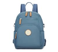 Miss Lulu Damen kleiner Rucksack Mini Cityrucksack Reiserucksack Wasserdichte Casual Daypack Tasche Schultertasche mehrzweck Umhängetasche für Arbeit Studium Reisen Einkauf Blau