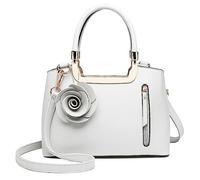 Miss Lulu Handtasche Damen Mit Blumen Henkeltasche Schultertasche Umhängetasche Elegant Kunstleder Retro Tasche Damen