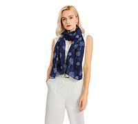 Miss Lulu Damen Mode Schal Baum Druck Lange Soft Neck Scarf Wickel Stola für Summer Beach Winter (Marine)