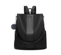 Miss Lulu Damen Rucksack klein, 2-in-1 Anti-Diebstahl Cityrucksack | 30 × 14 × 32 cm, wasserabweisendes Nylon und PU-Leder, rückseitiger Sicherheitsreißverschluss, abnehmbarer Schultergurt