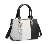 Miss Lulu Damen Tasche Damen Henkeltasche Mittelgroß Handtasche Farbblock Schultertaschen