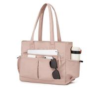 Miss Lulu Damen Tasche Leichte, Vielseitige Strandtasche, Shopper mit 10 Taschen, Handtasche, Stylishe Bag, Laptopfach 15,6", Wasserabweisend für Arbeit, Schule und Reisen