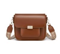Miss Lulu Damen Umhängetasche Handtasche Mittelgroß Crossbody Bag Schultertasche mit Breitem Abnehmbarem Schultergurt für Frauen