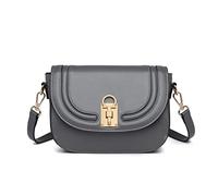 Miss Lulu Frauen Umhängetasche Schultertaschen Kleine Crossbody Bag Damen Handtasche PU Leder mit Schloss Abnehmbar Schultergurt für Frauen