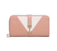 Miss Lulu Geldbörse Damen Mehrfarbig Portemonnaie V-Form Colorblock PU Leder Design Portmonee