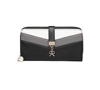Miss Lulu Geldbörse Damen Mehrfarbig Portemonnaie V-Form Colorblock PU Leder Design Portmonee