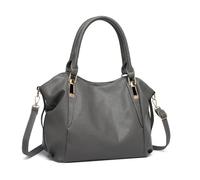 Miss Lulu Handtasche Damen groß Shopper Tasche Tote Bag Henkeltasche Weichen PU Leder mittelgross Umhängetasche