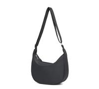 Miss Lulu Handtasche Damen klein Umhängetasche damen Crossbody Bag Damen Tasche zum umhängen mit verstellbarer Schultergurt für Reisen und Alltag Mode Schwarz