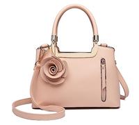 Miss Lulu Handtasche Damen Mit Blumen Henkeltasche Schultertasche Umhängetasche Elegant Kunstleder Retro Cross Body Tasche Damen