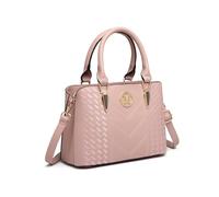 Miss Lulu Handtasche Damen mittelgroß klassisch Henkeltasche Schultertasche mit Lychee Muster mehreren Innentaschen Umhängetasche Arbeit Freizeit Alltags Tasche