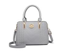 Miss Lulu Handtasche Damen mittelgroß klassisch Henkeltasche Schultertasche mit Lychee Muster mehreren Innentaschen Umhängetasche Arbeit Freizeit Alltags Tasche