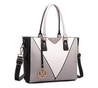 Miss Lulu Handtasche Damen, Taschen Damen, Schultertaschen Damen Shopper Damen Handtaschen Damen V-förmiges Design Handtasche Damen Synthetic Ledertasche Mit abnehmbarem Schultergurt