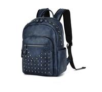 Miss Lulu Rucksack Damen Klein Cityrucksack Tagesrucksack PU Punk Goth Schule Rucksack mit Nieten für Reisen Alltags