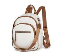 Miss Lulu Rucksack Damen Klein, Rucksäcke Schultaschen PU Leder, Damenrucksäcke Kleine Wasserdichte, Cityrucksack Handtasche Mini Tasche Elegant für Freizeit Schule Reisen Arbeit