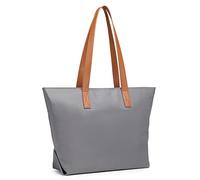 Miss Lulu Shopper Damen Groß HenkeltascheTasche Damen Schultertasche für Schule Einkauf aus Nylon wasserdicht 13 Zoll Laptoptasche Einheitsgröße