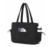 Miss Lulu Shopper Tasche Damen Groß Gesteppte Puffer Tote Bag 15,6 Zoll Laptoptasche mit Laptopfach & Wasserflaschenfach Leichte Wasserabweisend Arbeitstasche Lehrertasche für Uni Büro Reisen
