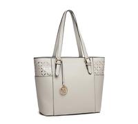 Miss Lulu Tasche Damen Shopper handtasche Elegantes Schultertaschen Laser-Gravur Große Henkeltasche mit verstellbarem Schulterriemen