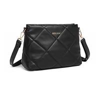 Miss Lulu Umhängetasche Damen, Crossbody Bag Damen PU Leder, Handtasche Mittelgroß Tasche Klein, Goldene Hardware