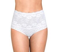 Miss Mary of Sweden Jacquard & Lace Miederhose 44 Weiss
