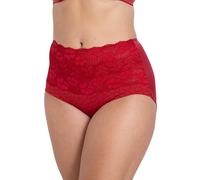 Miss Mary of Sweden Jacquard & Lace Miederhose 46 Rot