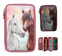 Miss Melody 3 Fach Federtasche LED