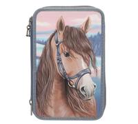 Miss Melody 3 Fach Federtasche mit 3 D Effekt