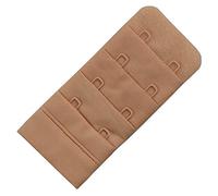 Miss Perfect Wow 2 Go BH Verlängerung BH Verschluss Erweiterung Bra Extender 1er, 2er, 3er oder 4er Haken in Schwarz Weiß Haut Champagner Blau Rot, Farben:2 Haken (3.8 cm breit) Haut (SK)