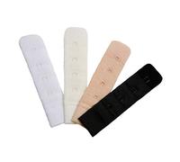 Miss Perfect Wow 2 Go BH Verlängerung Erweiterung BH Verschluss Bra Extender Verlängerung 4er-Set oder 6er-Set Haut Schwarz Weiß Champagner Blau Rot