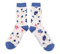 Miss Sparrow Flower Head Silver Damen-Socken für Erwachsene, mehrfarbig, Größe 36-40, Mehrfarbig, 3-7