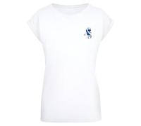 Miss Tee Damen-T-Shirt A S Club MST238 mit verlängerter Schulter Weiß XL