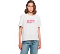 Miss Tee Allergic to Idiots Tee White, XXL