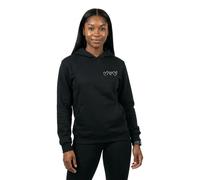 Miss Tee Damen Kapuzenpullover Always Trust Your Heart – Schwarz Loose Fit Herz-Print vorne & hinten