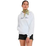 Kapuzensweatshirt MISS TEE "Miss Tee Angel Face Ladies Fluffy Hoody", Damen, Gr. XL, weiß, 70% Baumwolle, 30% Polyester, bedruckt, Sweatshirts (46808244-XL) weiß