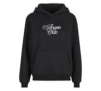 Miss Tee Kapuzensweatshirt Angels Club Fluffy Hoody, bedruckt, Damen 4XL schwarz