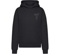 Miss Tee Bow Oneliner Ladies Fluffy Hoody Black, M