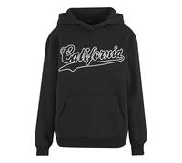 Miss Tee California Ladies Fluffy Hoody Black, L