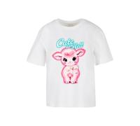 Miss Tee T-Shirt Cute As Hell MST256 Damen Weiß Größe M