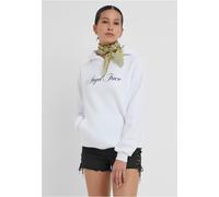 Miss Tee Damen Angel Face Ladies Fluffy Hoody MST215 White-L