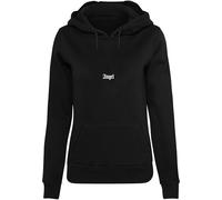 Miss Tee Kapuzenpullover Angel Wings Damen Schwarz XS