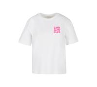 Miss Tee Damen T-Shirt Bad Babes Club Tee – 100% Baumwolle, bedruckt – S Weiß