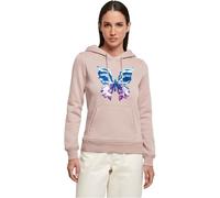 Miss Tee Damen Chromed Butterfly Hoody XS duskrose