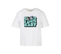 Miss Tee Damen Good Luck Baby Tee White, L
